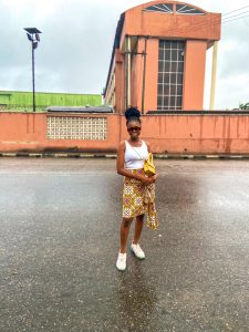 How to style your Ankara Skirt